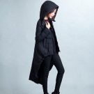 2017 Winter Warm 90% White Duck Thick Black Sallow Tail Long Hooded Dovetail Down Coat Jacket Women 