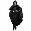 New Style Punk Women Black Mysterious Loose Long Cloak Coats Gothic Halloween Men\'s Bat Cape Casual