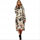 New 90% Duck Down Jacket X-Long Paragraph Coat Women Hooded Camouflage Plus Size Warm Slim Thickenin