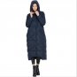 New 90% Duck Down Jacket X-Long Paragraph Coat Women Hooded Camouflage Plus Size Warm Slim Thickenin