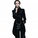 Steampunk Women\'s Spring Jacket Autumn Gothic Female Coat Long Sleeve Windbreaker Mujer British Pat