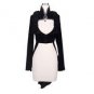 Punk Gothic Women Sexy Coat Black Long Sleeve Tail Coat Winter Single Breasted Clothing Soft Slim Fi