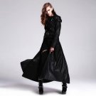 Punk Womens Detachable Long Coat Gothic Two Way Short Coat Casual Trench Maxi Coat