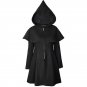 Punk Gothic Long Sleeve Wool Coat Winter Jacket Hooded For Women 2017 New Style All-match Wizard Clo