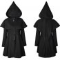 Punk Gothic Long Sleeve Wool Coat Winter Jacket Hooded For Women 2017 New Style All-match Wizard Clo