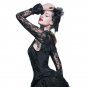 Winter Gothic Steampunk Roses Printed Lace Tassel Wraps Horn Sleeve Pashmina Ladies Fashion Long Sle