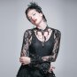 Winter Gothic Steampunk Roses Printed Lace Tassel Wraps Horn Sleeve Pashmina Ladies Fashion Long Sle