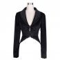 Steampunk Gothic Sexy Women\'s Jacket Ladies Long Sleeve Lace Short Coat Turn-down Collar Tail Coats