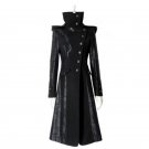 Long Jacket Women Hooded Windbreaker Vampire Handsome Stand-Collar Coat Jackets