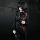 Steampunk Gothic Style Handsome Sleeveless Vest For Women Black Sexy Asymmertrical Magnificent Gothi