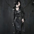 Heavy Punk Faux Leather Sexy Ladies Long Jackets Gothic Unique Fashionable Black Red Corset Coats Wi