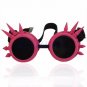Vintage Retro Victorian Gothic Cosplay Rivet Steampunk Goggles Glasses Welding Punk 5 Colors