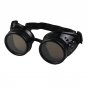 Vintage Retro Gothic Steampunk Goggles Glasses Welding Cyber Punk Sunglasses Men Sun Glasses Plastic