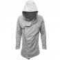 2017 Hoodies Men Casual Hip Hop Streetwear Hooded Zip Up Mens Hoodie Irregular Hem Fashion Cardigan