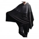 Hooded Casual Party Hoodie Men Color Stitching Splice Hooded Pullover Irregular Hem Sweatshirt Ponch