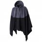 Hooded Casual Party Hoodie Men Color Stitching Splice Hooded Pullover Irregular Hem Sweatshirt Ponch