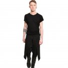 2017 New Arrival Cool Mens Gothic Punk Style Harem Pants Black Hip Hop Wear Skinny Pants Trousers