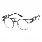 Trendy Gothic Steampunk Sunglasses Round Shades Men Metal Frame Eyeglasses Brand Designer Sun Glasse