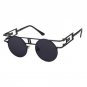 Trendy Gothic Steampunk Sunglasses Round Shades Men Metal Frame Eyeglasses Brand Designer Sun Glasse