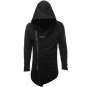 Men Youth Hoodie Casual Hip Hop Fashion Zipper Hooded Mens Sweatshirts Gothic Style Irregular Hem St