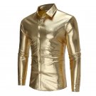 Brand 2017 Fashion Male Shirt Long-Sleeves Tops Light-Colored Shirt Personality Night Club Mens Dres
