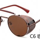 Black Goggle Women Round Sunglasses Luxury Brand Men Glasses Retro Vintage Gothic Steampunk Sun glas
