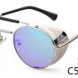 Black Goggle Women Round Sunglasses Luxury Brand Men Glasses Retro Vintage Gothic Steampunk Sun glas