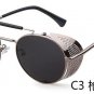Black Goggle Women Round Sunglasses Luxury Brand Men Glasses Retro Vintage Gothic Steampunk Sun glas
