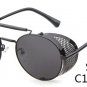 Black Goggle Women Round Sunglasses Luxury Brand Men Glasses Retro Vintage Gothic Steampunk Sun glas