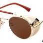 Hight Quality Metal Frame Steampunk Sunglasses Men Brand Designer Goggle Men Women Gothic Sun glasse