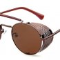 Hight Quality Metal Frame Steampunk Sunglasses Men Brand Designer Goggle Men Women Gothic Sun glasse