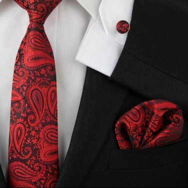 2017 Silk Neck tie set ties for men necktie cufflinks business wedding
