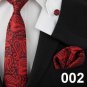 2017 Silk Neck tie set ties for men necktie cufflinks business wedding