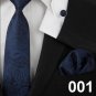 2017 Silk Neck tie set ties for men necktie cufflinks business wedding