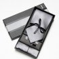 2017 Neck Tie Set Gift Box Wedding Solid colour Ties for men Pocket Square Cufflinks