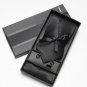 2017 Neck Tie Set Gift Box Wedding Solid colour Ties for men Pocket Square Cufflinks