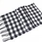 Black white plaid scarf for men and women Fashion men scarves grid style free shipping