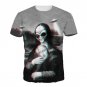 New Design Men 3D Print Alien MonaLisa T-shirt Funny Summer T-shirt Tops Short Sleeve Tees Plus Size