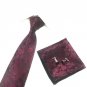 Paisley Jacquard Silk Necktie Hanky  Cufflinks Handkerchief Gift SetMen 100% Silk Neck Ties Man Form