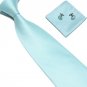 Woven Silk Necktie HandMade Mens Tie Cufflinks and Handkerchief Set Hanky Gift