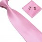 Woven Silk Necktie HandMade Mens Tie Cufflinks and Handkerchief Set Hanky Gift