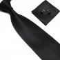Woven Silk Necktie HandMade Mens Tie Cufflinks and Handkerchief Set Hanky Gift