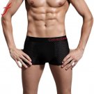 Cotton Boxers Panties Comfortable Breathable Men\'s Underwear Shorts Black Belt Style Men underwear