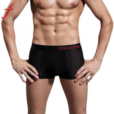 Cotton Boxers Panties Comfortable Breathable Men\'s Underwear Shorts Black Belt Style Men underwear