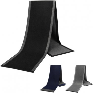 Black Solid Color Men Scarves Fashion Accessories Autumn Winter Women Scarf Men Warm Luxury Brand Ma