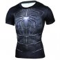 New Arrival Men Fitness 3D T-Shirt Spiderman Print Bodybuilding Crossfit T-Shirts Quick Dry Compress