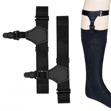 Men Garters 1 Pair Single Garter-strap Male Suspender Adjustable Hook Sock Garter High Elastic Suspe