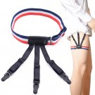 Unisex Shirt Stays Holder Elastic Leg Girdle Gothic Shirt Crease-resistant Thigh Ring Nylon Comforta