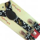 Free Shipping 2017 New Fashion Boys Girls Music Symbol Printed Braces For Kids