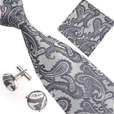 A 2014 Hot Selling Solid Ties Mature Men\'s Neckties Tie Hanky Cufflinks Sets  New Classic Paisley J